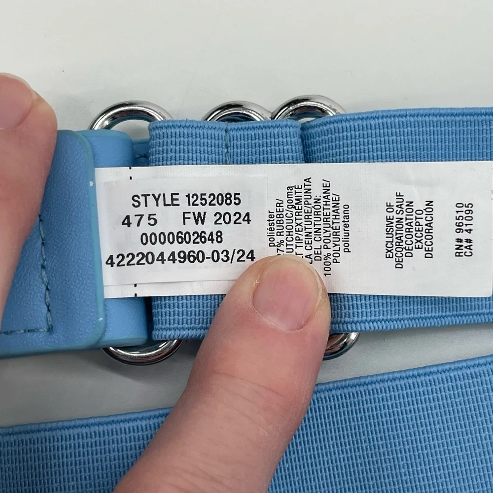 Under Armour Blue Baseball Belt with Silver Buckle